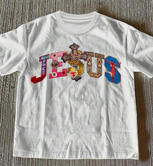 Jesus street wear boxy teeshirt